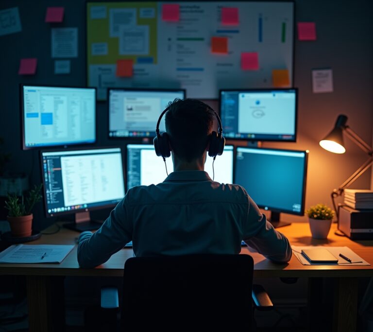 Employee staring at an inbox with 2000 unread emails